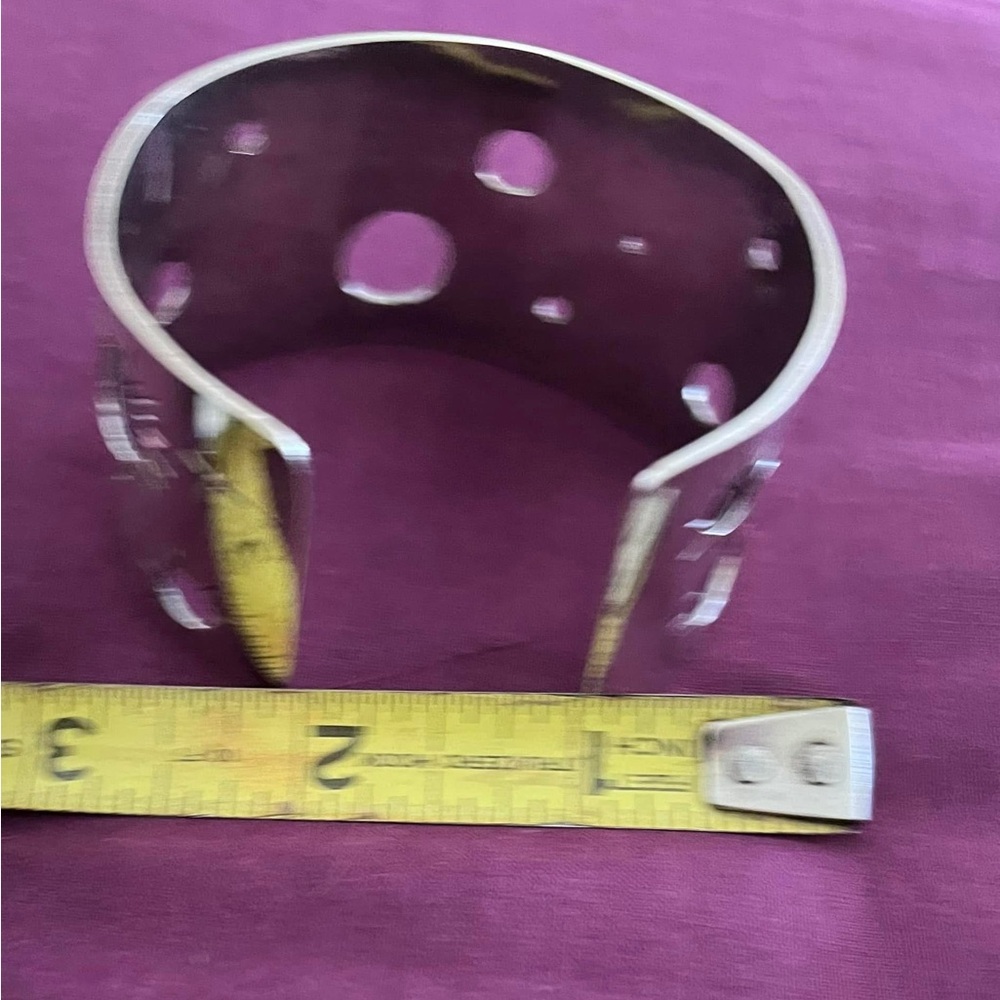 Sterling Silver Sunburst Cutout Cuff Bracelet - Substantial Shiny Silver - Picture 4 of 7